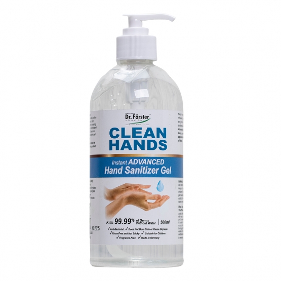 CLEAN HANDS ADVANCED HAND SANITIZER GEL 500ML