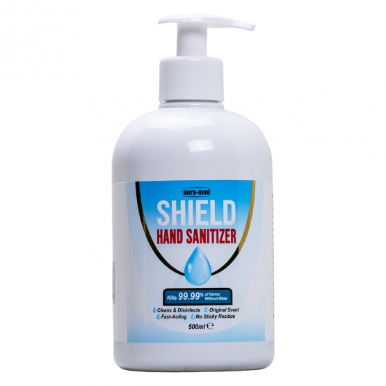 AURAMED SHIELD-HAND SANITIZER 500ML