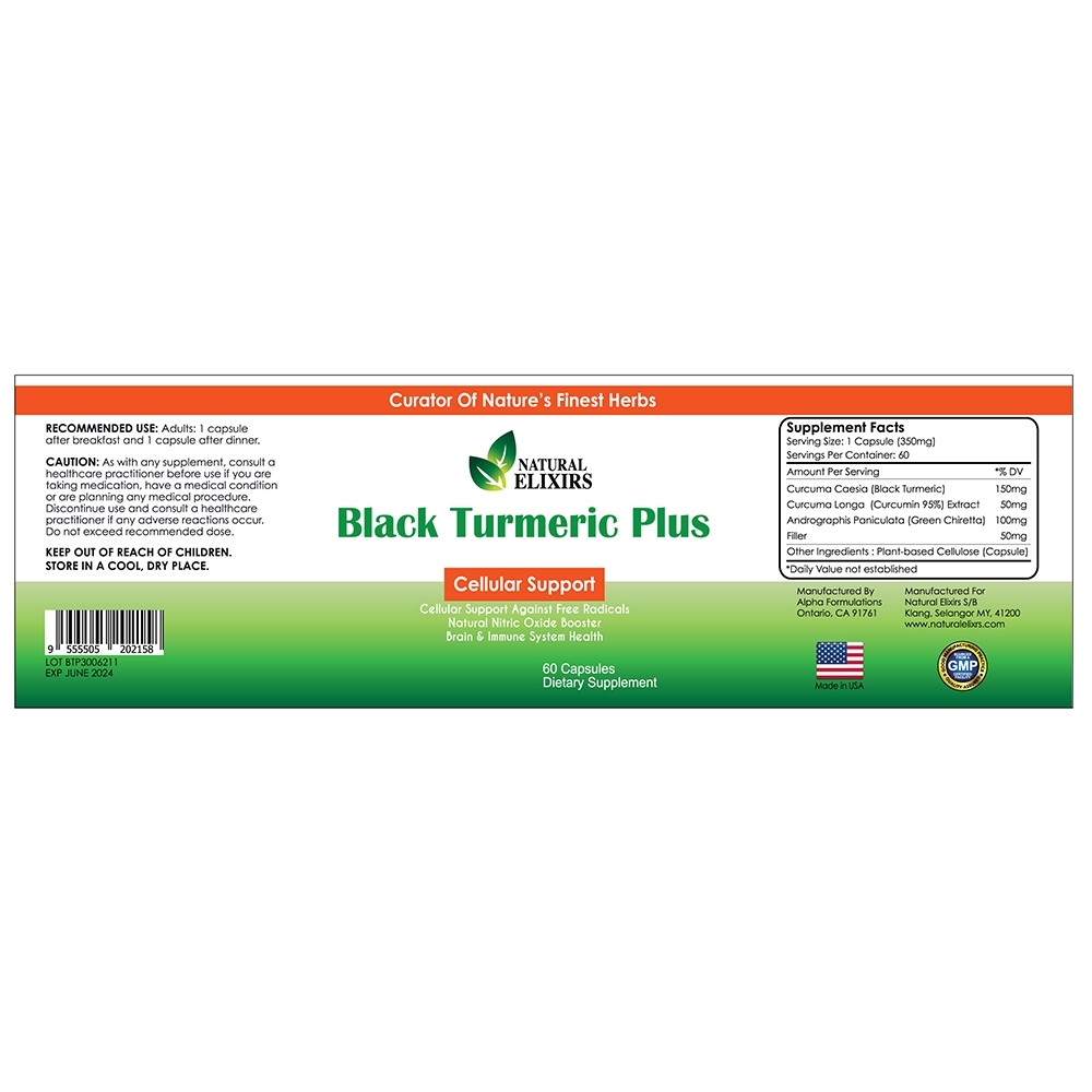 Black Turmeric Plus 350mg
