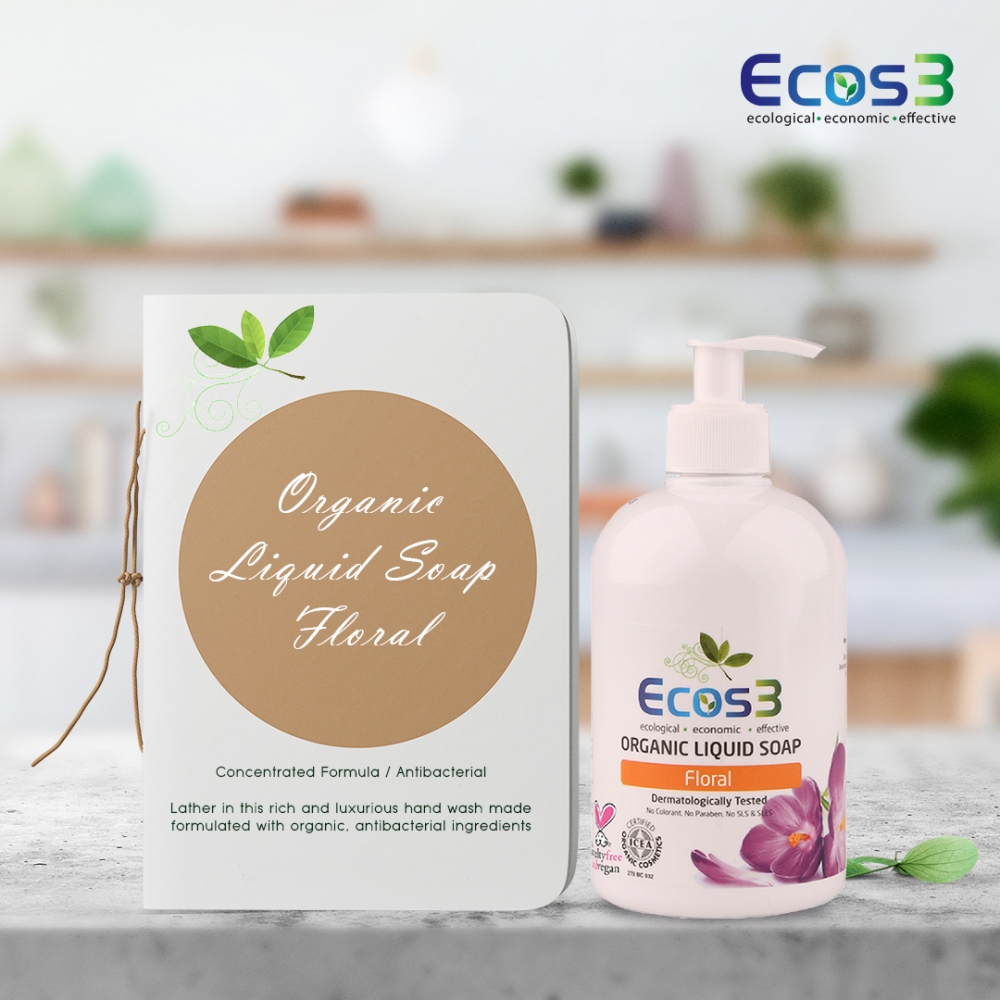 ORGANIC LIQUID SOAP (FLORAL) 500ML