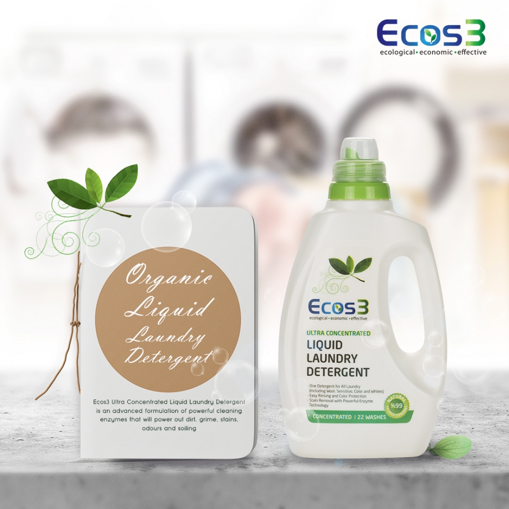 ORGANIC LIQUID LAUNDRY DETERGENT 750ML 22 LOADS