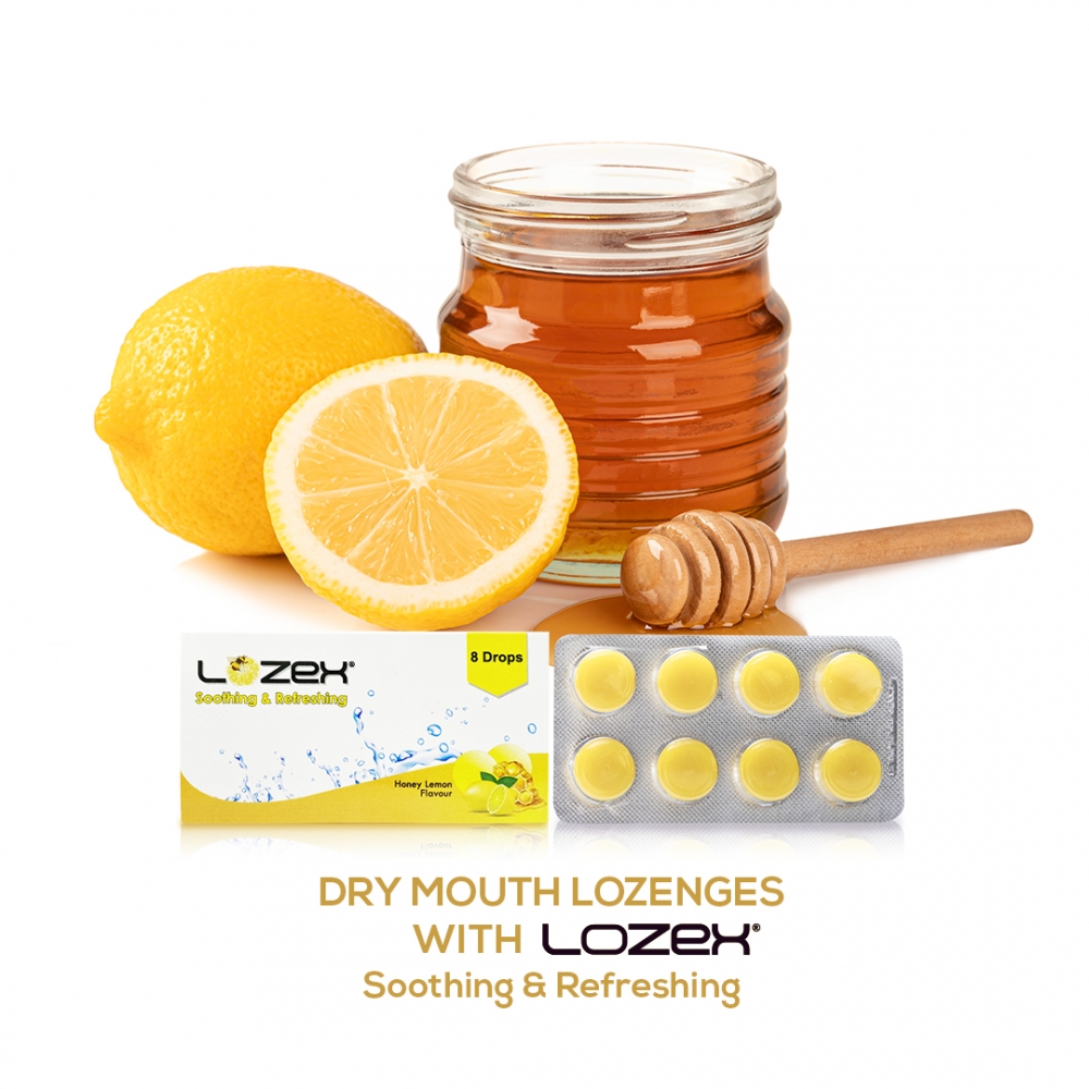 THROAT AND COUGH LOZENGES (PER STRIP) - HONEY LEMON