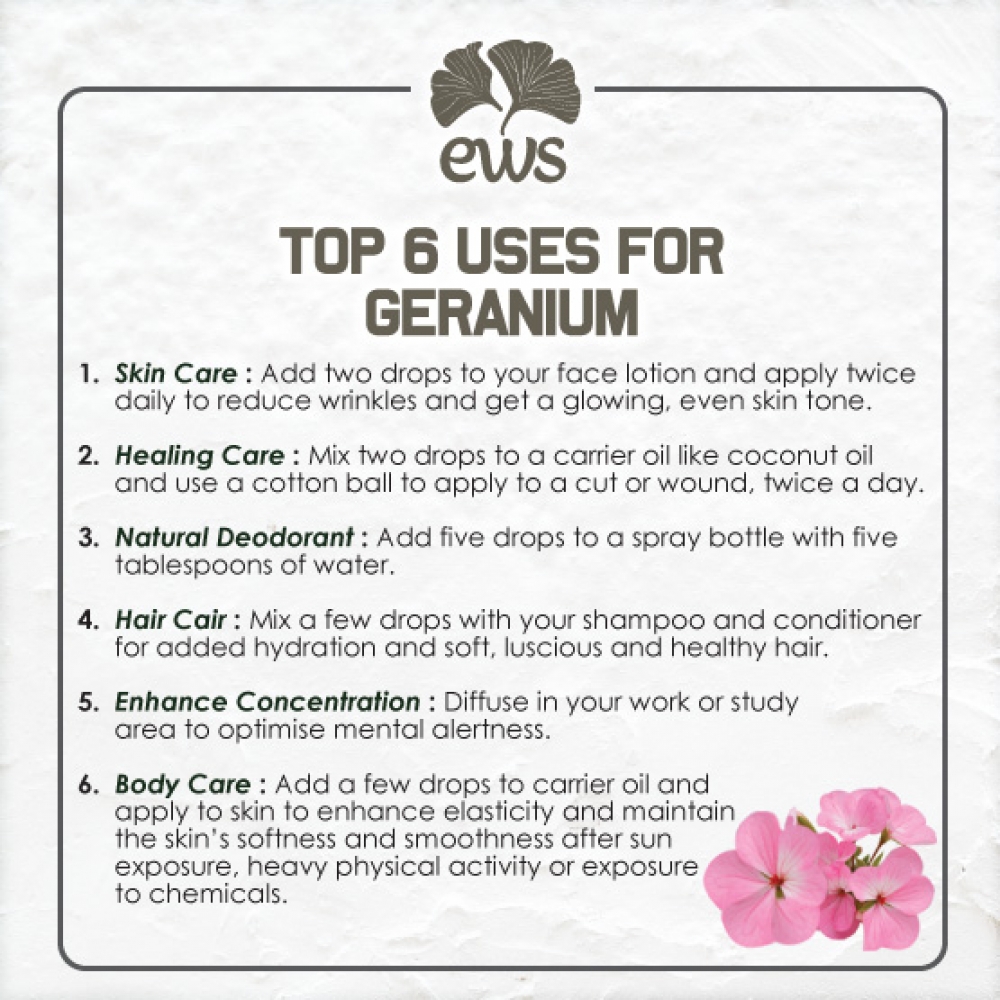 GERANIUM ESSENTIAL OIL 10ML