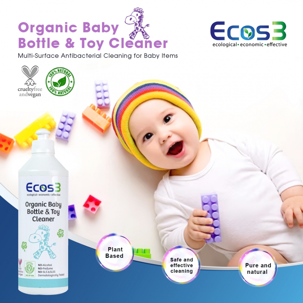 ORGANIC BABY BOTTLE & TOY CLEANER 500ML