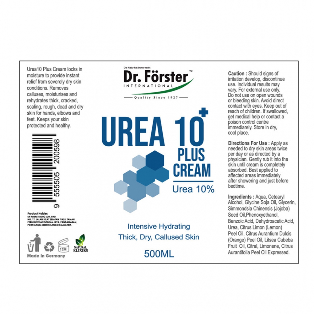 UREA 10 PLUS CREAM 500ML