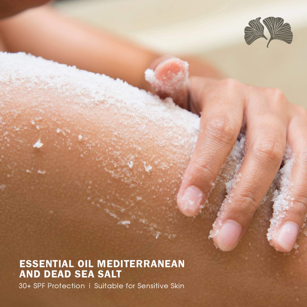 ESSENTIAL OIL MEDITERRANEAN AND DEAD SEA SALT 200GMS